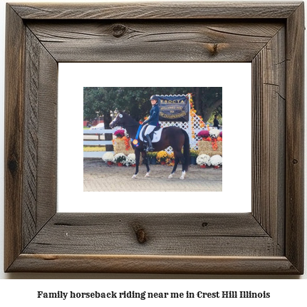 family horseback riding near me in Crest Hill, Illinois